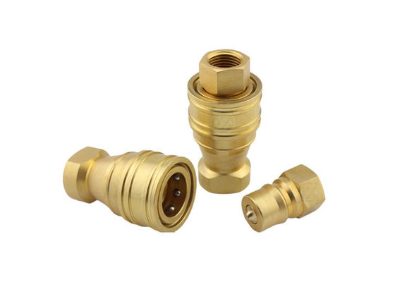 হাইড্রোলিক 800psi 2" ব্রাস দ্রুত রিলিজ কাপলিং জন্য তরল