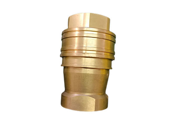 হাইড্রোলিক 800psi 2" ব্রাস দ্রুত রিলিজ কাপলিং জন্য তরল
