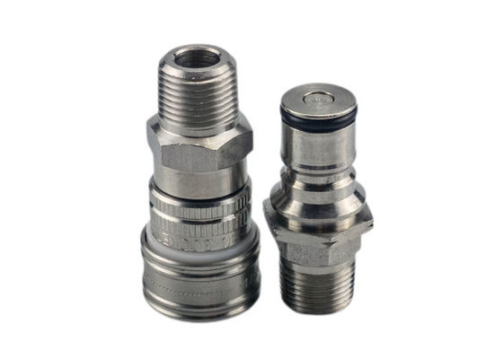 1500psi 0.25' নামমাত্র স্টেইনলেস স্টীল দ্রুত সংযোগ