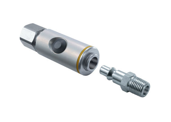 232psi 0.25''' Pneumatic দ্রুত সংযোজক, NBR এয়ার Hose দ্রুত সংযোগ সংযোজক
