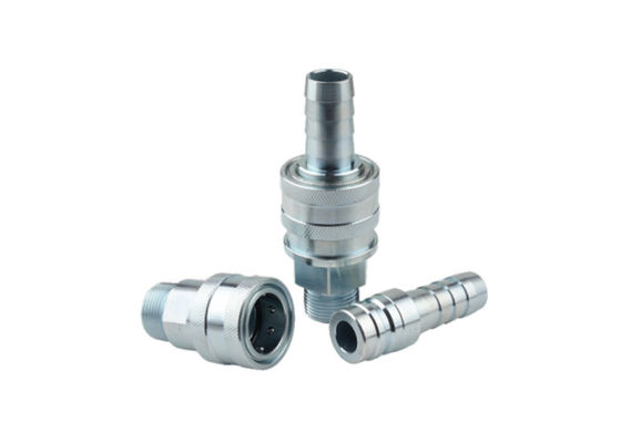 গ্যালভানাইজড ইস্পাত বায়ুসংক্রান্ত দ্রুত Couplings কোন ভালভ কোর সোজা মাধ্যমে