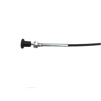 কালো গোলাকার হ্যান্ডেল সহ তারের সমাবেশ 940MM দীর্ঘ 76MM ভ্রমণ এসএস 316 তারের দড়ি কালো ক্যান