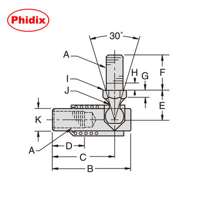 S-Knurling দ্রুত-বিচ্ছিন্ন বল জয়েন্টঃ দ্রুত সমাবেশ, জারা-প্রতিরোধী (জিংক-প্লেটেড, তাপ চিকিত্সা)