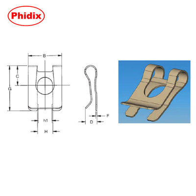 গ্যাস স্প্রিং কার্বন ইস্পাত clevis বিভিন্ন মাত্রা