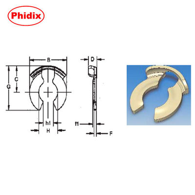 গ্যাস স্প্রিং কার্বন ইস্পাত clevis বিভিন্ন মাত্রা