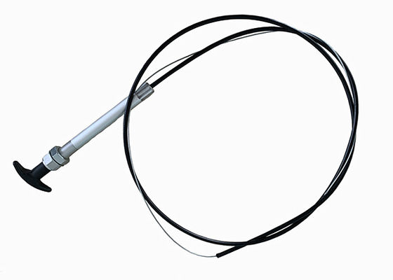 IATF16949 1500MM ব্ল্যাক টুইস্ট লক টি-হ্যান্ডেল সহ মেকানিক্যাল কন্ট্রোল ক্যাবল